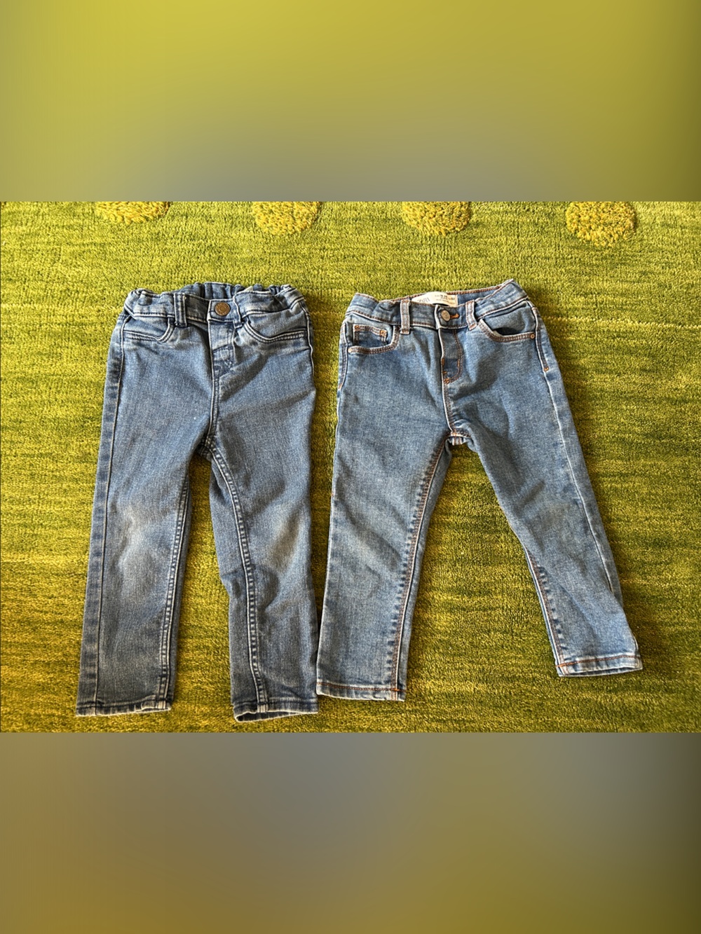 18-24m Kids Blue Denim Jeans - Comfortable Everyday Stretch